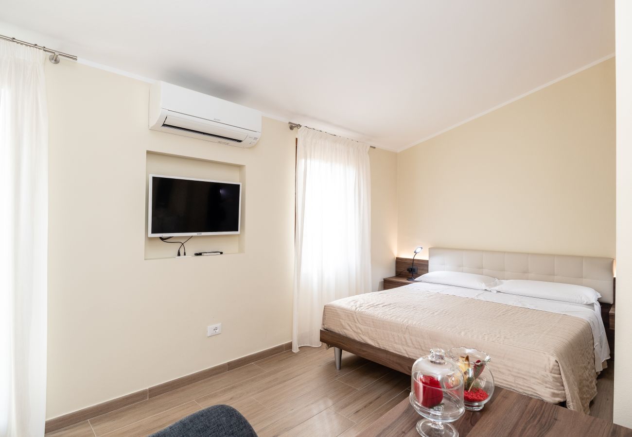 Doppelzimmer Verona,  Unterkunft in Verona mit Klimaanlage,  modernes Schlafzimmer Verona 